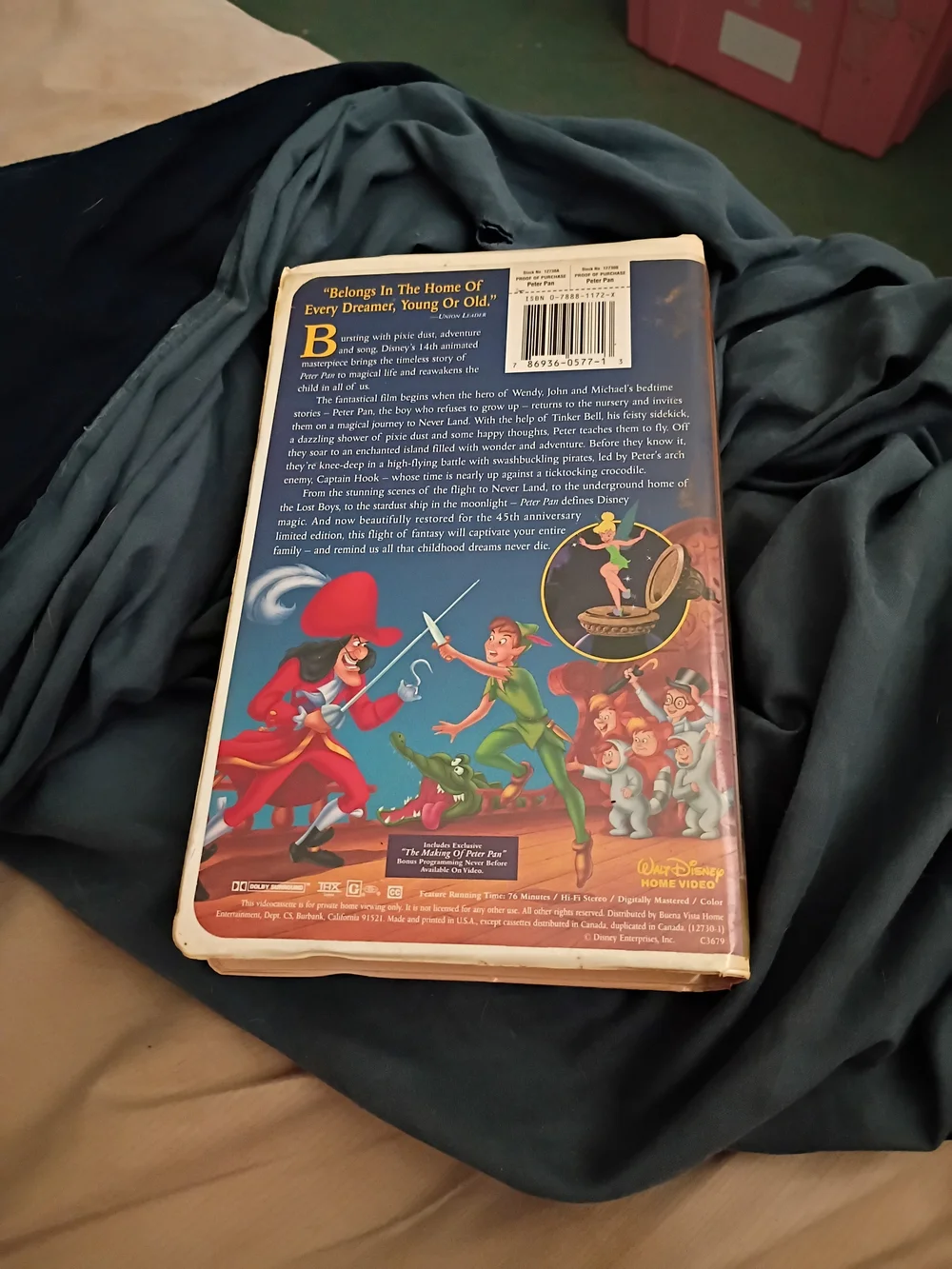 Disney Peter Pan on VHS